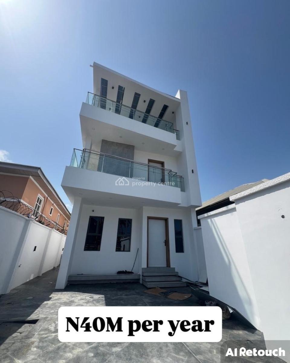 4 Bedroom House Duplex on 3 Floors, Lekki Phase 1, Lekki, Lagos, Detached Duplex for Rent