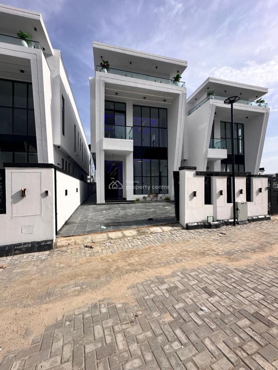 Contemporary Designed 5 Bedroom Duplex with a Bq & Swimming Pool, Orchid Road, Lekki, Lagos, Detached Duplex for Sale