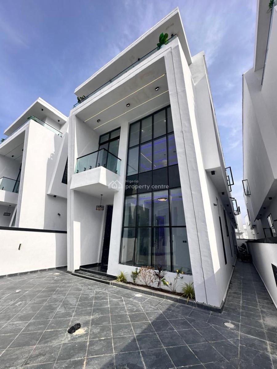 Contemporary Designed 5 Bedroom Duplex with a Bq & Swimming Pool, Orchid Road, Lekki, Lagos, Detached Duplex for Sale