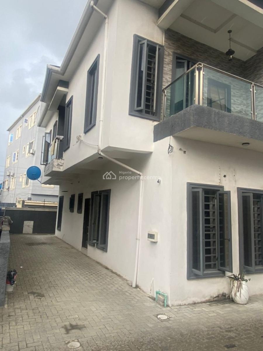 Luxury 4 Bedroom Semi Detached with Bq Open Compound Service Estate, Ologolo, Lekki, Lagos, Semi-detached Duplex for Rent
