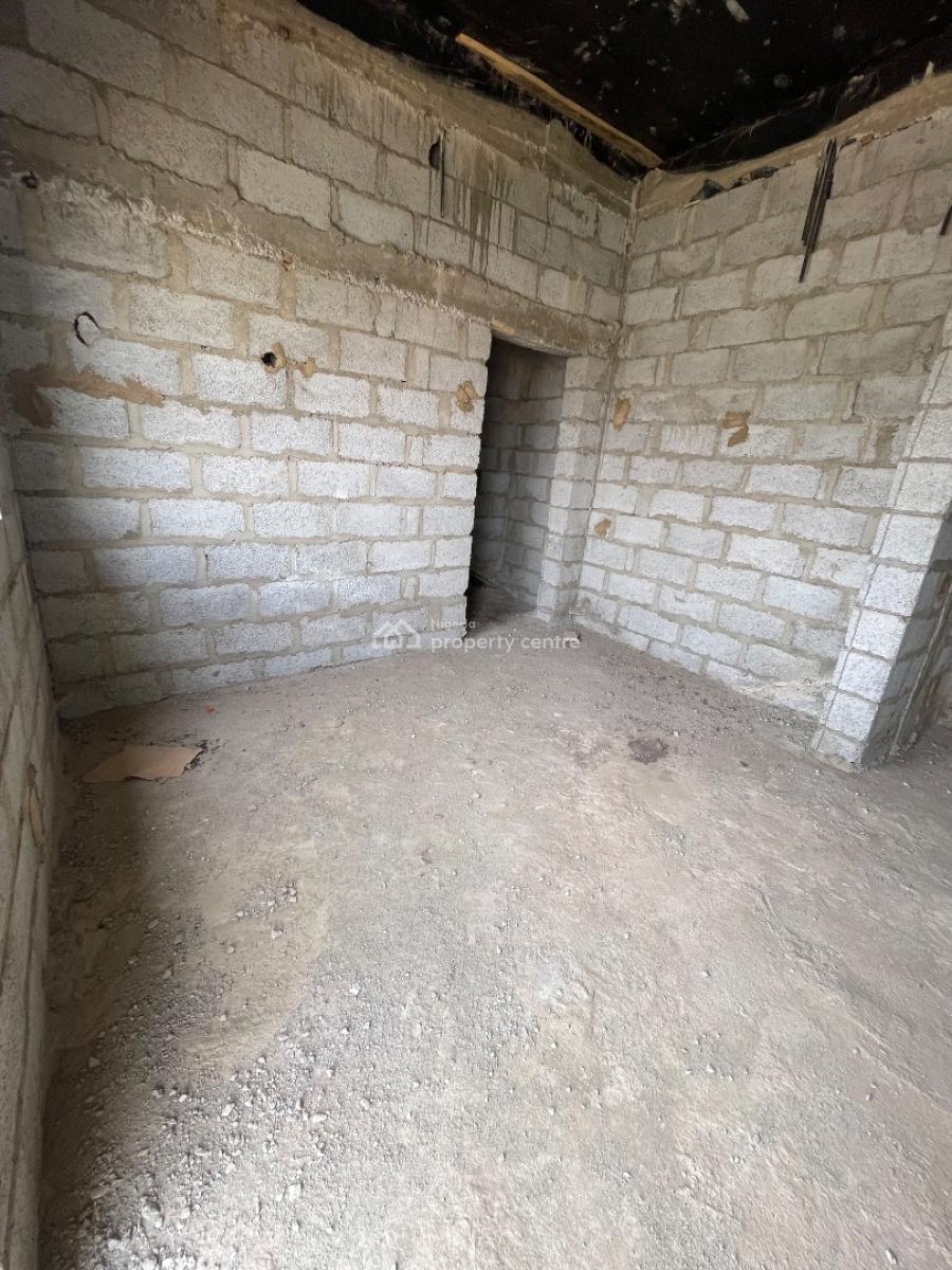 Distress, 4 Bedrooms Semi Detached Duplex with Bq, Carcass Level, Ochacho Site 2, Life Camp, Abuja, Semi-detached Duplex for Sale