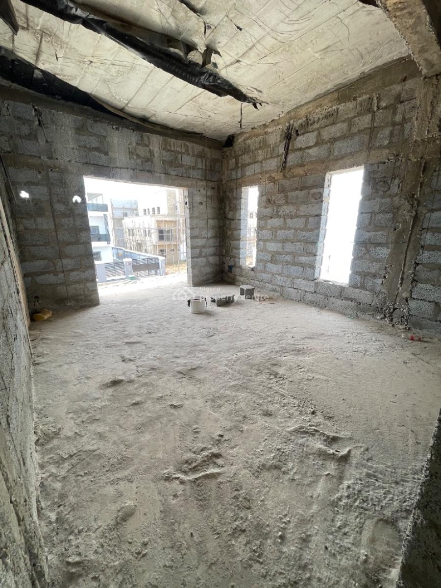 Distress, 4 Bedrooms Semi Detached Duplex with Bq, Carcass Level, Ochacho Site 2, Life Camp, Abuja, Semi-detached Duplex for Sale