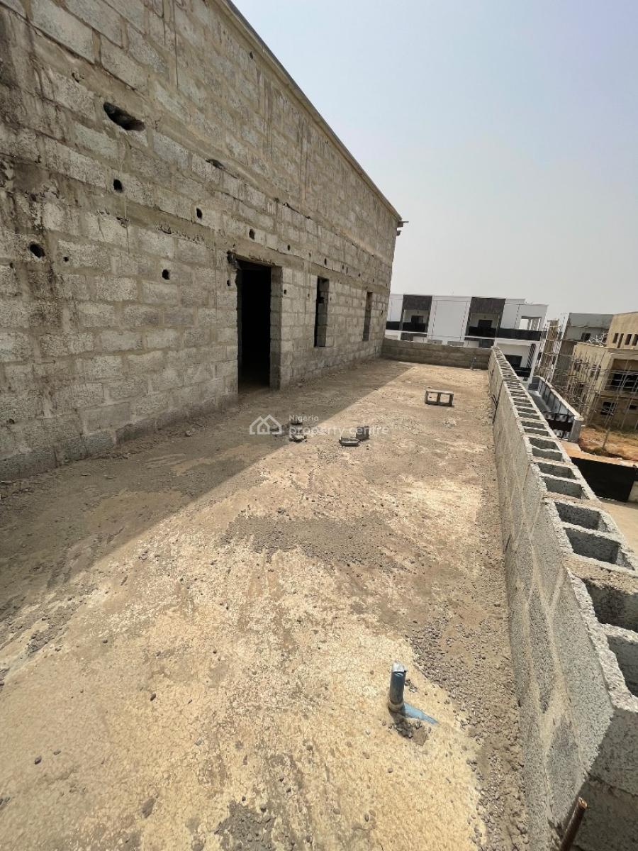 Distress, 4 Bedrooms Semi Detached Duplex with Bq, Carcass Level, Ochacho Site 2, Life Camp, Abuja, Semi-detached Duplex for Sale