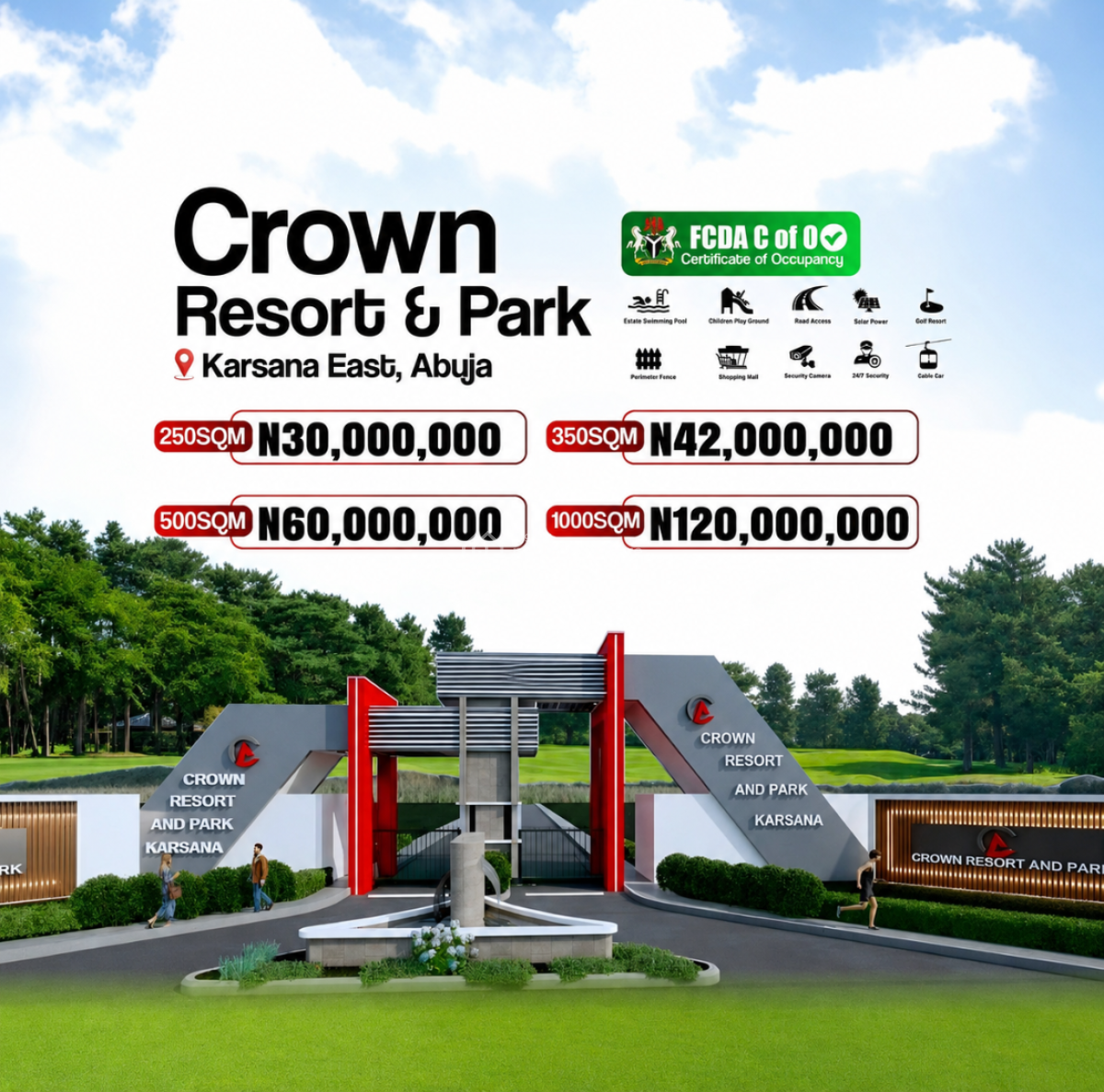 Developing Estate Plots of Land, Karsana East, Karsana, Abuja, Residential Land for Sale