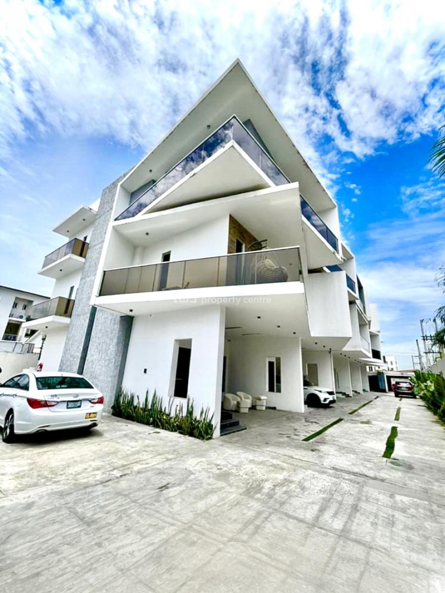 Partly Furnished 5 Bedrooms Terraced Duplex, Bq and Swimming Pool, Gym, Lekki Phase 1, Lekki, Lagos, Terraced Duplex for Sale