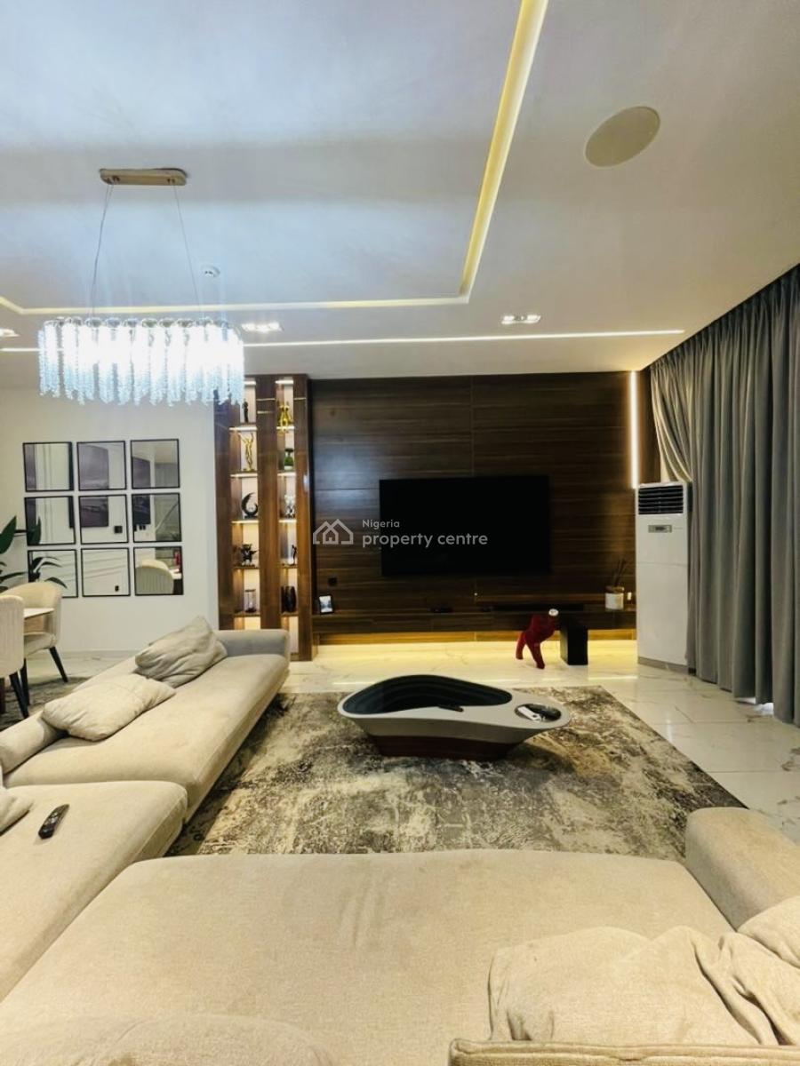 Partly Furnished 5 Bedrooms Terraced Duplex, Bq and Swimming Pool, Gym, Lekki Phase 1, Lekki, Lagos, Terraced Duplex for Sale