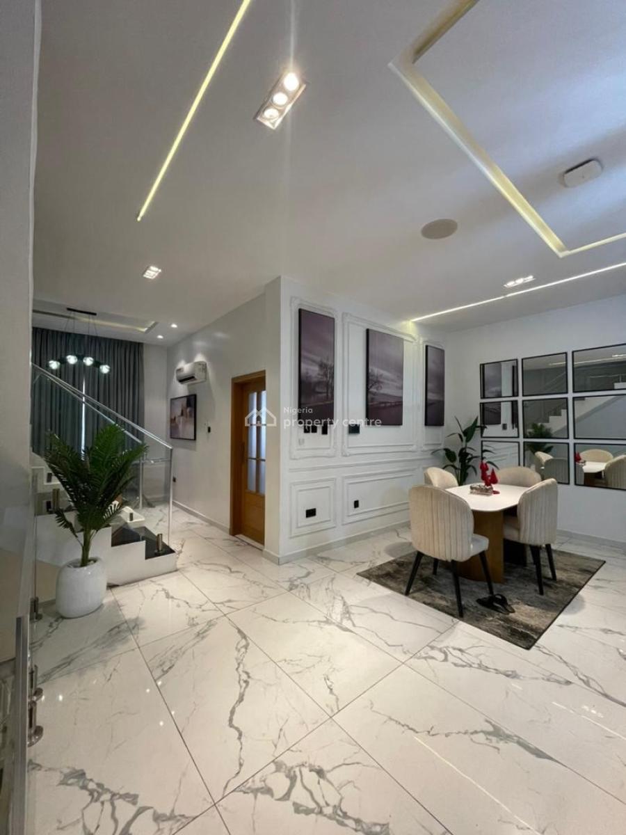 Partly Furnished 5 Bedrooms Terraced Duplex, Bq and Swimming Pool, Gym, Lekki Phase 1, Lekki, Lagos, Terraced Duplex for Sale