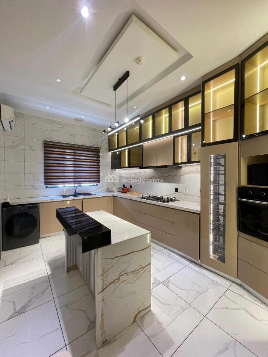 Partly Furnished 5 Bedrooms Terraced Duplex, Bq and Swimming Pool, Gym, Lekki Phase 1, Lekki, Lagos, Terraced Duplex for Sale