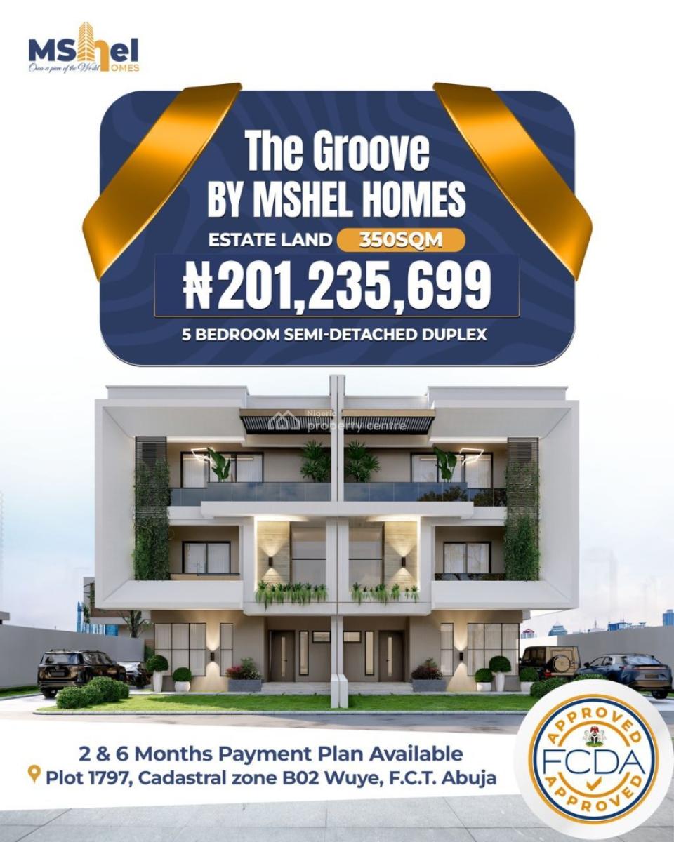350sqm Residential Plot in  The Groove By Mshel Homes, Wuye, Abuja, Residential Land for Sale