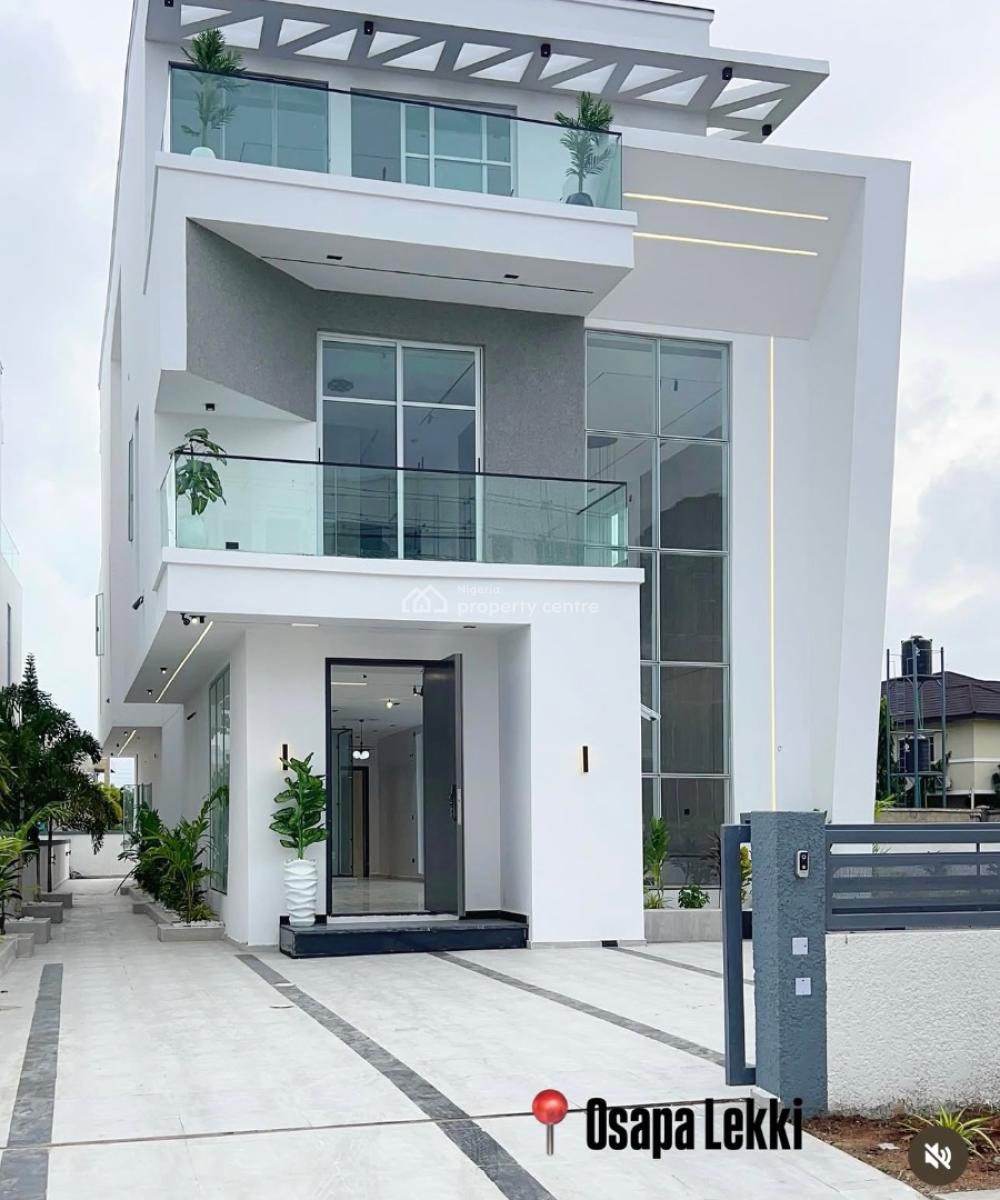 5 Bedroom Detached Duplex+ Bq with Swimming Pool, Gazebo, Gym, Cinema, Osapa, Lekki, Lagos, Detached Duplex for Sale