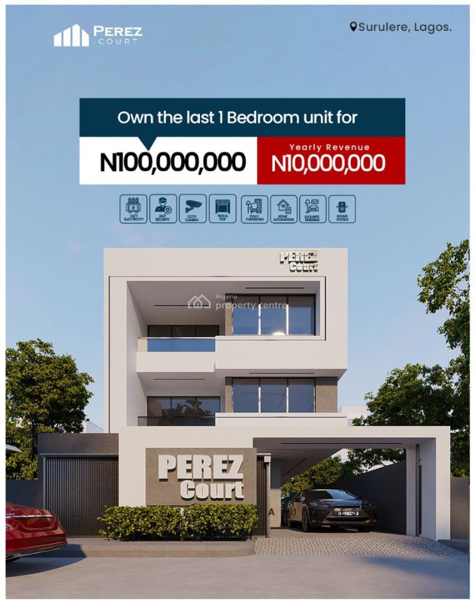 Own a Fully Furnished Apartment & Earn Steady Income From Air B N B, Surulere, Lagos, Flat / Apartment for Sale