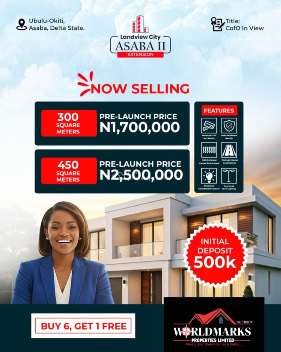Land, Landview City Phase 2 Extension Ubulu-okiti, Asaba, Delta, Mixed-use Land for Sale
