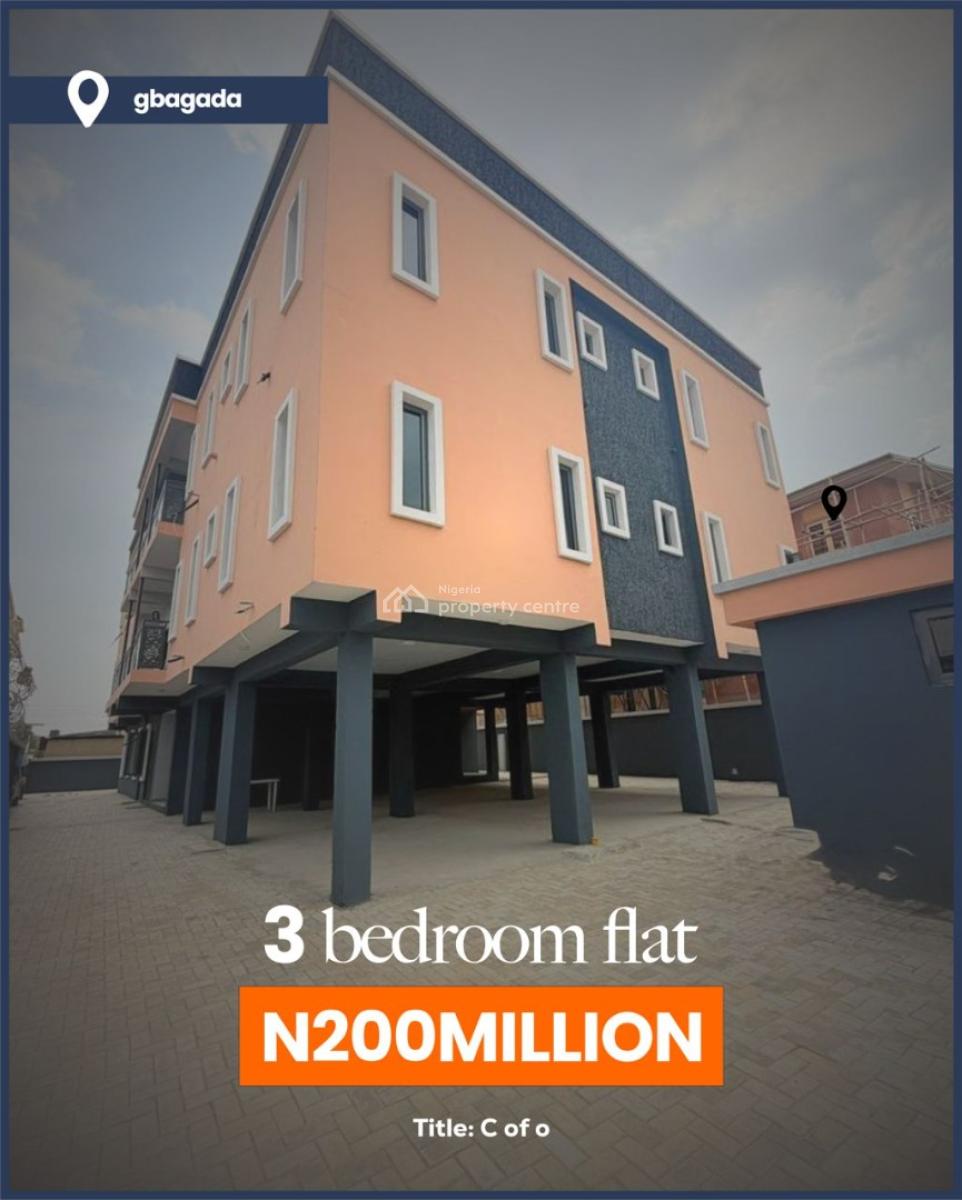 3 Bedroom Flat with Excellent Features, Gbagada, Lagos, House for Sale