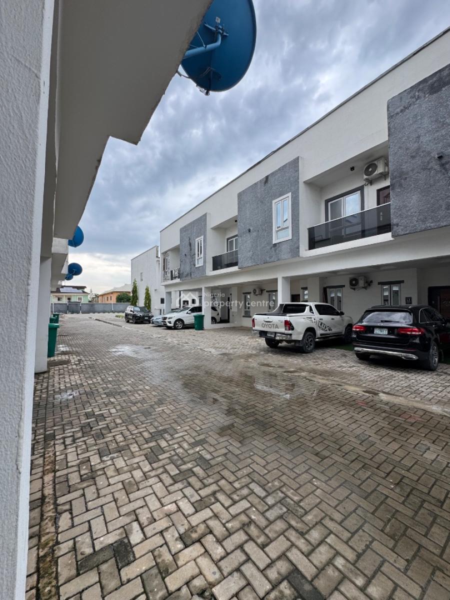 Spacious Serviced 4 Bedroom Terraced Duplex, Victoria Crest Estate, Ikota, Lekki, Lagos, Terraced Duplex for Rent