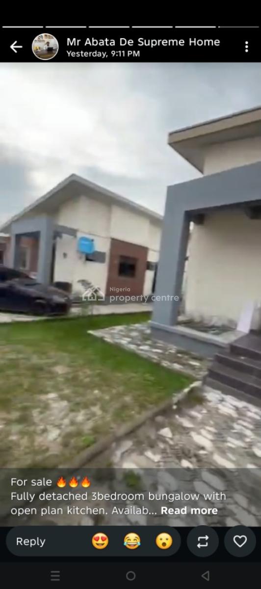 Nicely Finished 3 Bedrooms Detached Bungalow, Beechwood Park Estate Lakowe Lake Golf, Lakowe, Ibeju Lekki, Lagos, Detached Bungalow for Sale