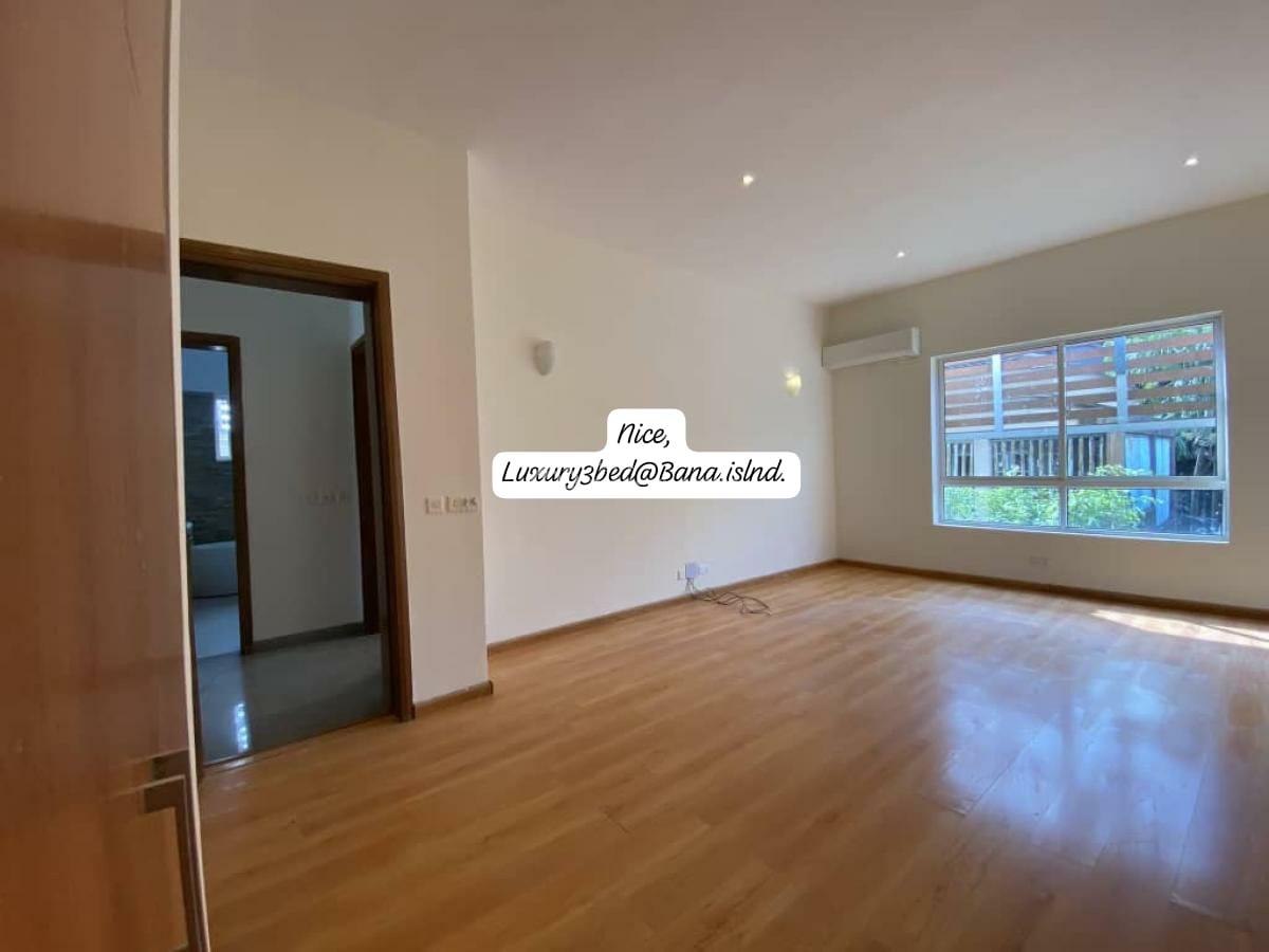 Waterfront Fully Serviced Luxury 3 Bedrooms Apartment Upstairs with Bq,, Banana Island, Ikoyi, Lagos, Flat / Apartment for Rent