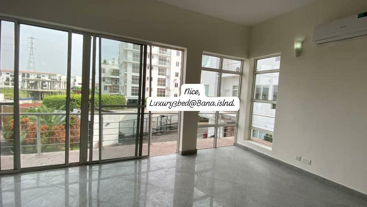 Waterfront Fully Serviced Luxury 3 Bedrooms Apartment Upstairs with Bq,, Banana Island, Ikoyi, Lagos, Flat / Apartment for Rent