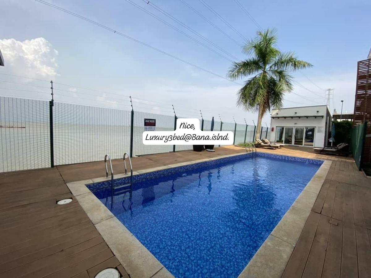 Waterfront Fully Serviced Luxury 3 Bedrooms Apartment Upstairs with Bq,, Banana Island, Ikoyi, Lagos, Flat / Apartment for Rent