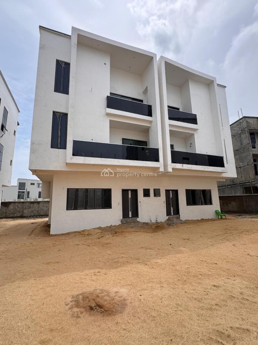 Contemporary 4 Bedroom  Semi Detached Duplex, Osapa-london Behind Nicon Town, Lekki, Lagos, Semi-detached Duplex for Sale