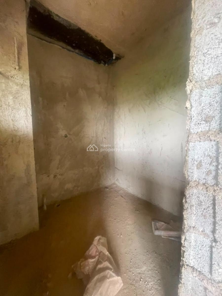 Well Spacious Advanced Carcass 4 Bedroom Terrace Duplex Without Bq, Landmark Is Ebeano Supermarket, Gaduwa, Abuja, Terraced Duplex for Sale