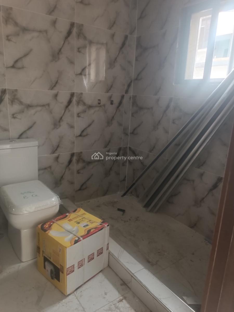 a Carcass 4 Bedroom Terrace Duplex with All Rooms Ensuite & Bq, Medina Estate, Gbagada, Lagos, Terraced Duplex for Sale