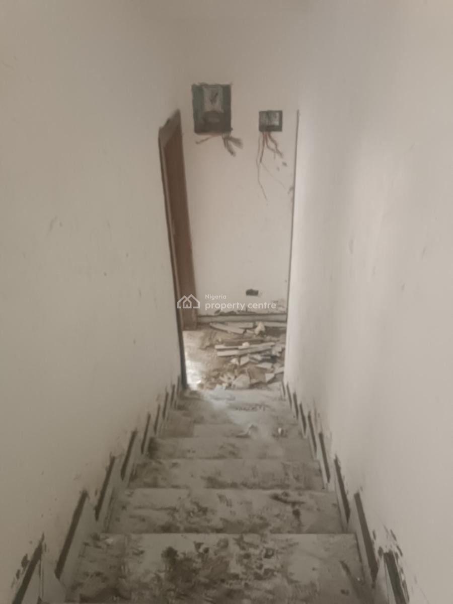 a Carcass 4 Bedroom Terrace Duplex with All Rooms Ensuite & Bq, Medina Estate, Gbagada, Lagos, Terraced Duplex for Sale
