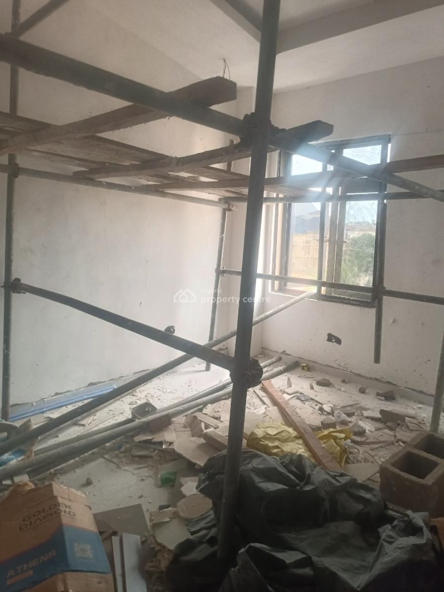 a Carcass 4 Bedroom Terrace Duplex with All Rooms Ensuite & Bq, Medina Estate, Gbagada, Lagos, Terraced Duplex for Sale