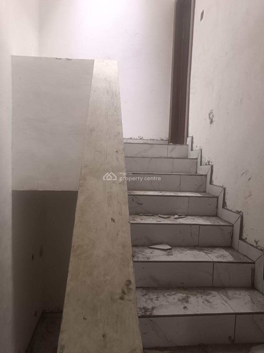 a Carcass 4 Bedroom Terrace Duplex with All Rooms Ensuite & Bq, Medina Estate, Gbagada, Lagos, Terraced Duplex for Sale