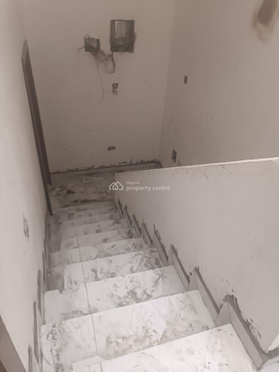 a Carcass 4 Bedroom Terrace Duplex with All Rooms Ensuite & Bq, Medina Estate, Gbagada, Lagos, Terraced Duplex for Sale