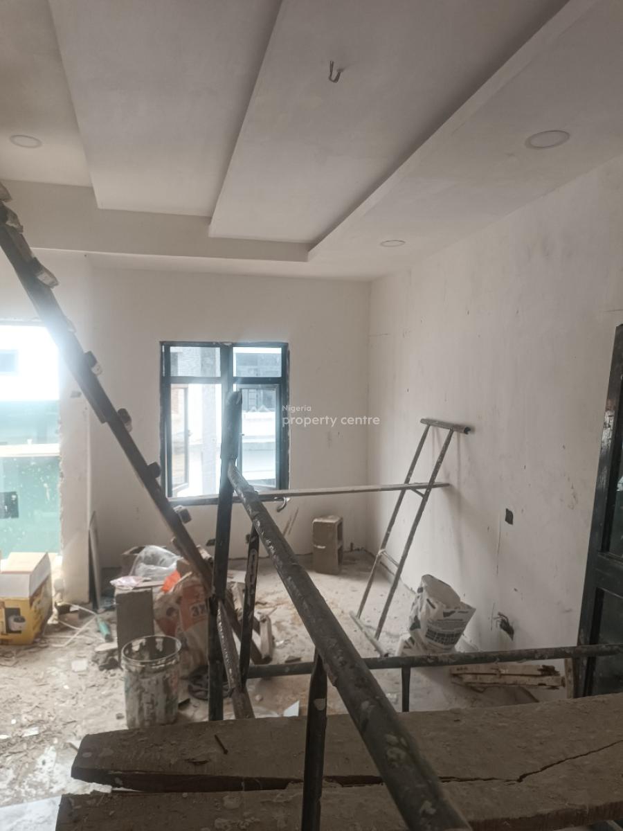 a Carcass 4 Bedroom Terrace Duplex with All Rooms Ensuite & Bq, Medina Estate, Gbagada, Lagos, Terraced Duplex for Sale
