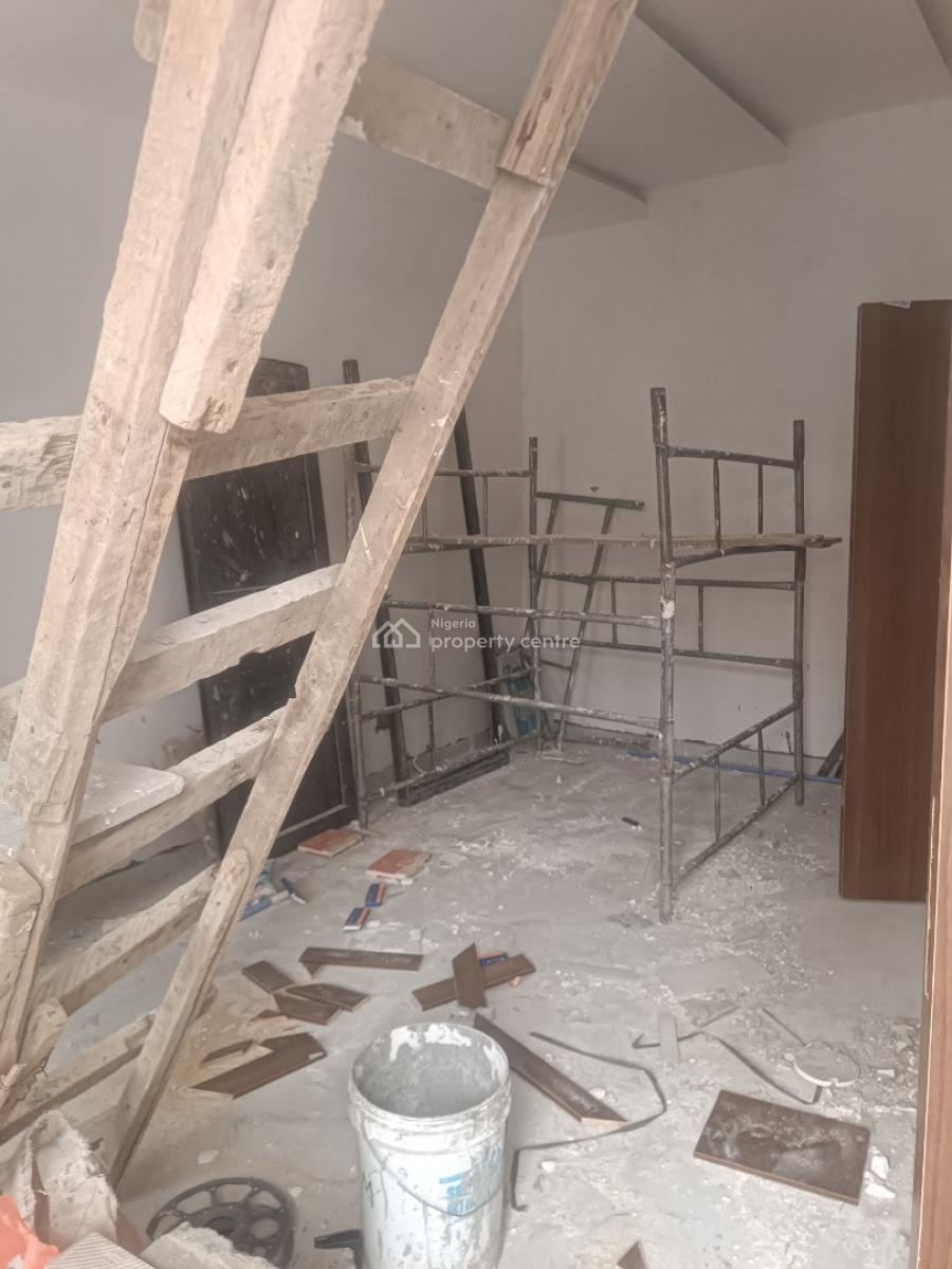 a Carcass 4 Bedroom Terrace Duplex with All Rooms Ensuite & Bq, Medina Estate, Gbagada, Lagos, Terraced Duplex for Sale