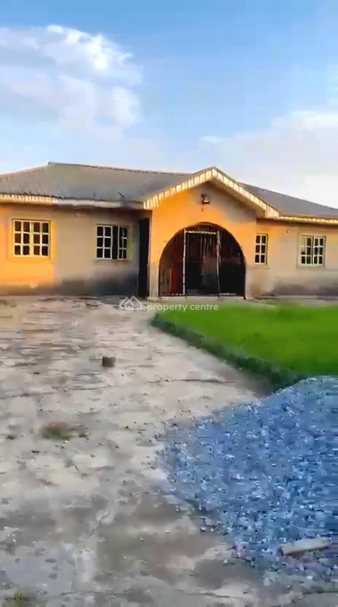 3 Bedroom Bungalow and  2 Room Self Plus Shops at The Front, Abaranje, Ikotun, Lagos, Detached Bungalow for Sale