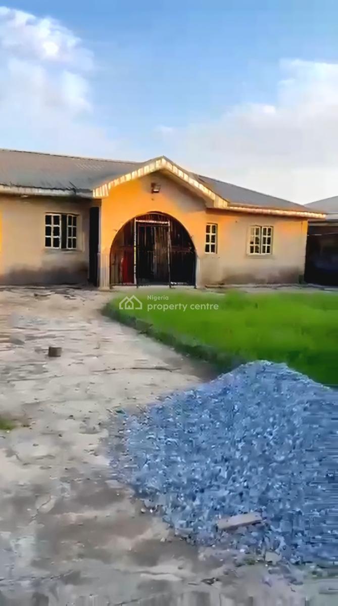 3 Bedroom Bungalow and  2 Room Self Plus Shops at The Front, Abaranje, Ikotun, Lagos, Detached Bungalow for Sale