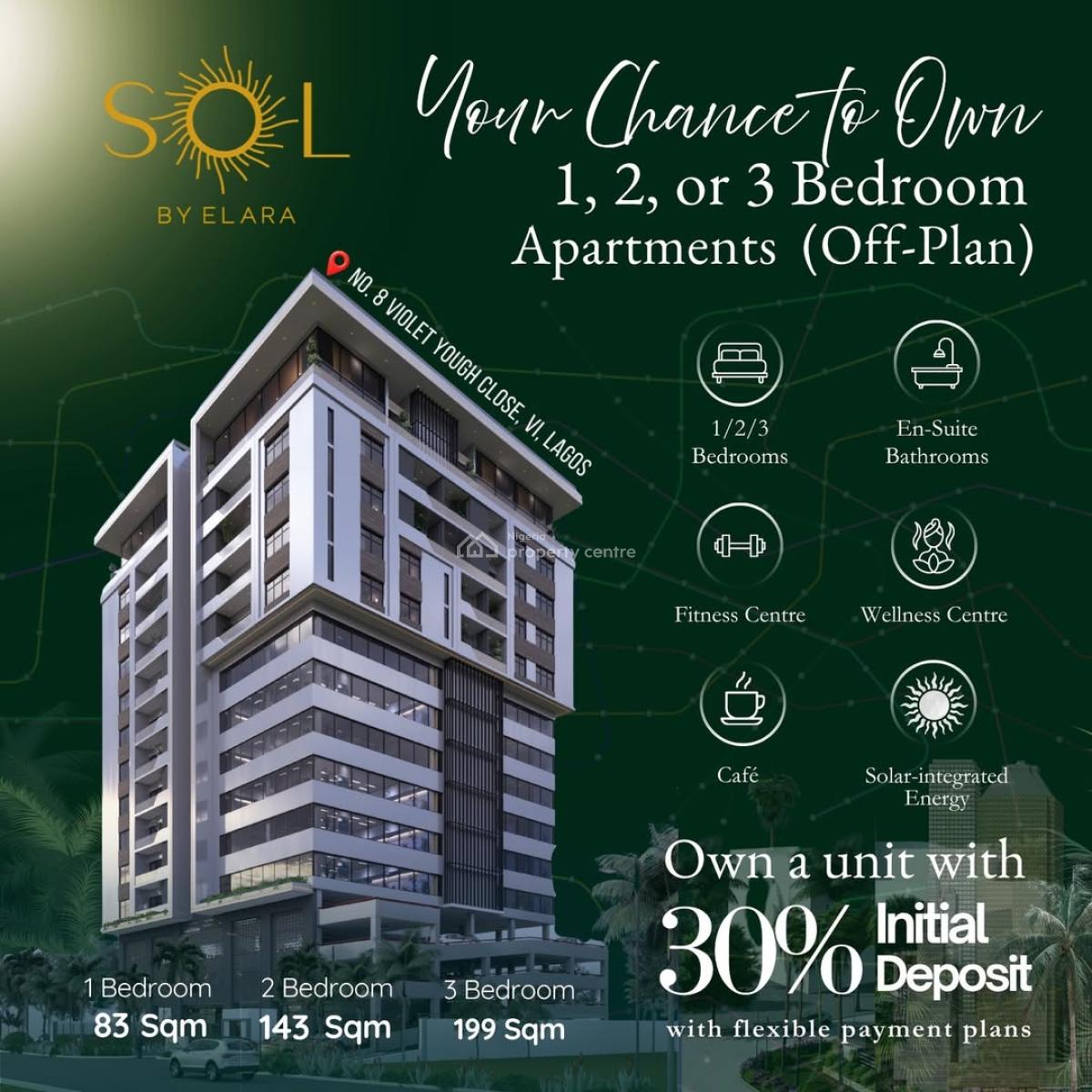 Premium 1, 2 & 3 Bedroom Smart Apartments in Victoria Island, 8 Violet Yough Close, Vi, Victoria Island (vi), Lagos, Flat / Apartment for Sale