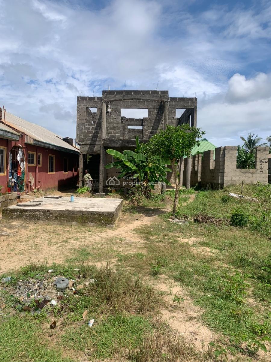 Hot Super Distress Property 3 Bedroom Flat Up &down Floor Carcass, Iposhe Estate,magbon ,badagry Express Way,lagos, Nigeria, Magbon, Badagry, Lagos, Block of Flats for Sale