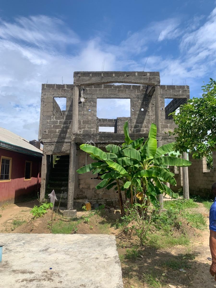 Hot Super Distress Property 3 Bedroom Flat Up &down Floor Carcass, Iposhe Estate,magbon ,badagry Express Way,lagos, Nigeria, Magbon, Badagry, Lagos, Block of Flats for Sale