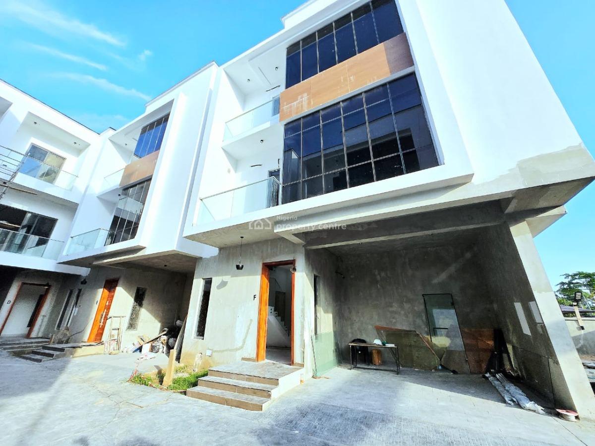 Newly Built 4 Bedrooms Terrace Duplex with Bq, Lekki Phase 1, Lekki, Lagos, Terraced Duplex for Sale