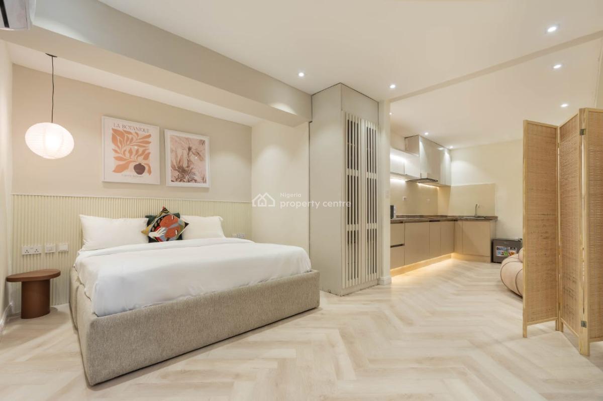 Luxury Spacious 1bed Studio with Gym in a Secured Estate, Lekki Phase 1, Lekki, Lagos, Flat / Apartment Short Let