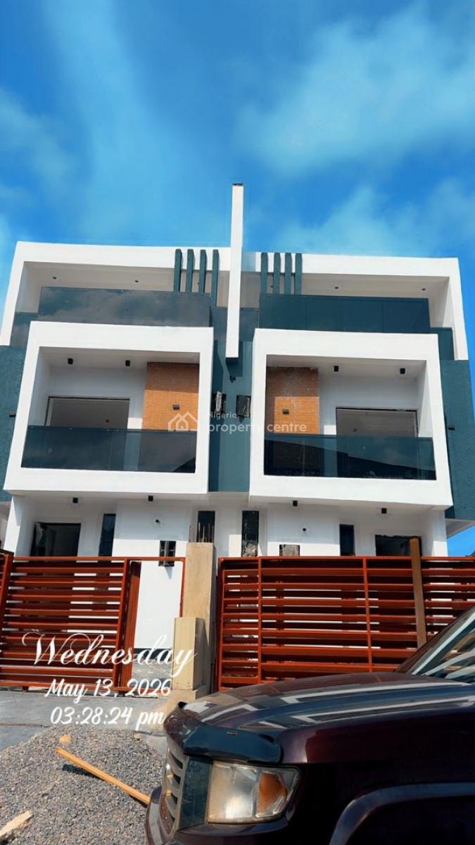Exquisitely Built 4 Bedroom Duplex with Bq, Off Orchid Road, Lafiaji, Lekki, Lagos, Semi-detached Duplex for Sale