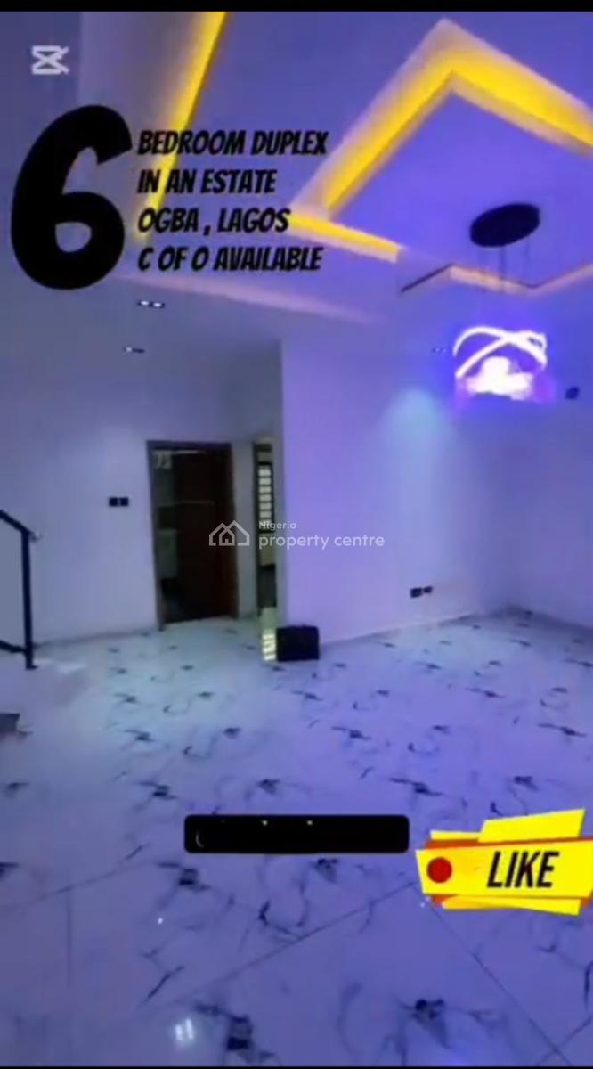 Executive Fully Detached 6 Bedroom Duplex, Kay Farms Estate, Obawole, Ifako-ijaiye, Lagos, Detached Duplex for Sale
