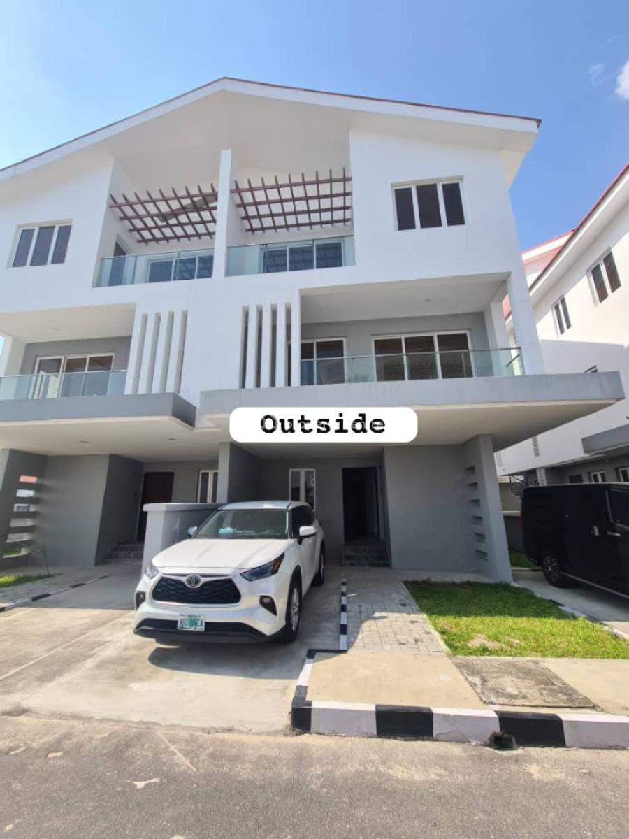 Newly Built Spacious 4 Bedrooms Duplex with Bq, Chevron Drive, Lekki, Lagos, Semi-detached Duplex for Rent