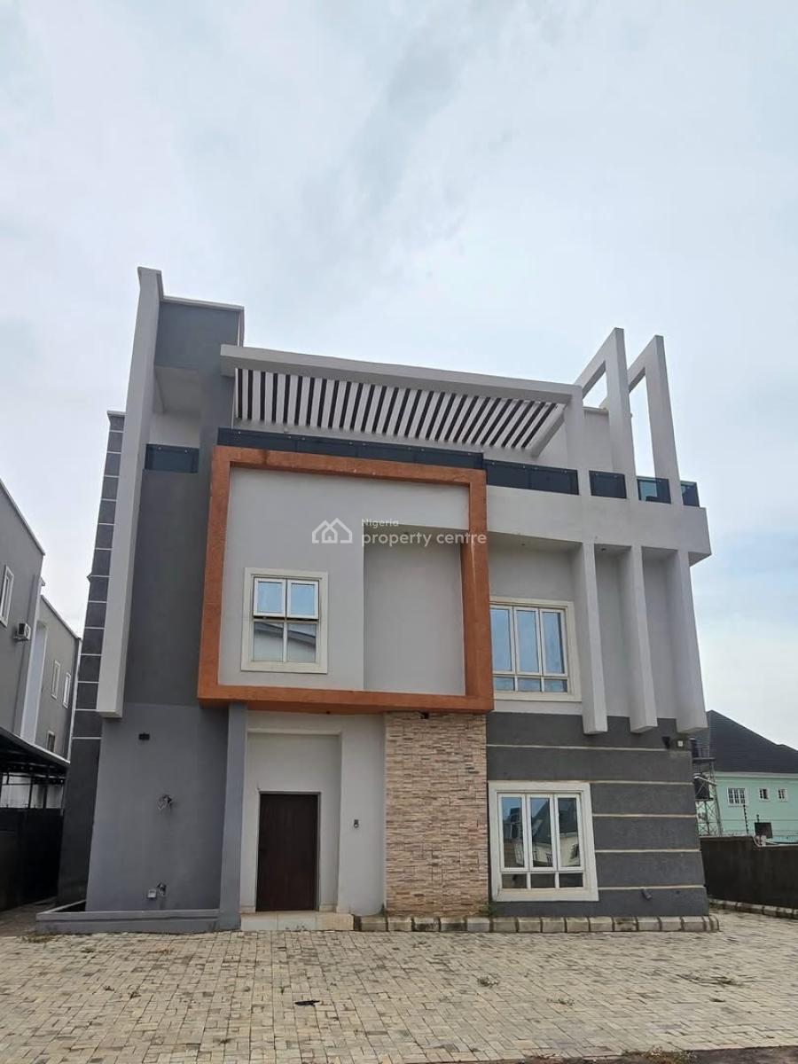 Brnd New 5 Bedroom Detached Duplex, Bq, Serene Neighborhood, By Games Village, Kukwaba, Abuja, Detached Duplex for Sale