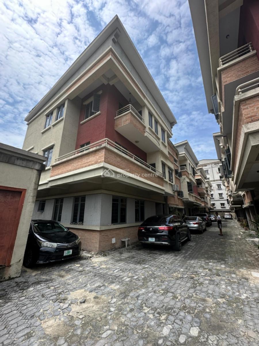 Spacious Serviced 4 Bedroom Terrace with a Room Bq, Oniru, Victoria Island (vi), Lagos, Terraced Duplex for Rent