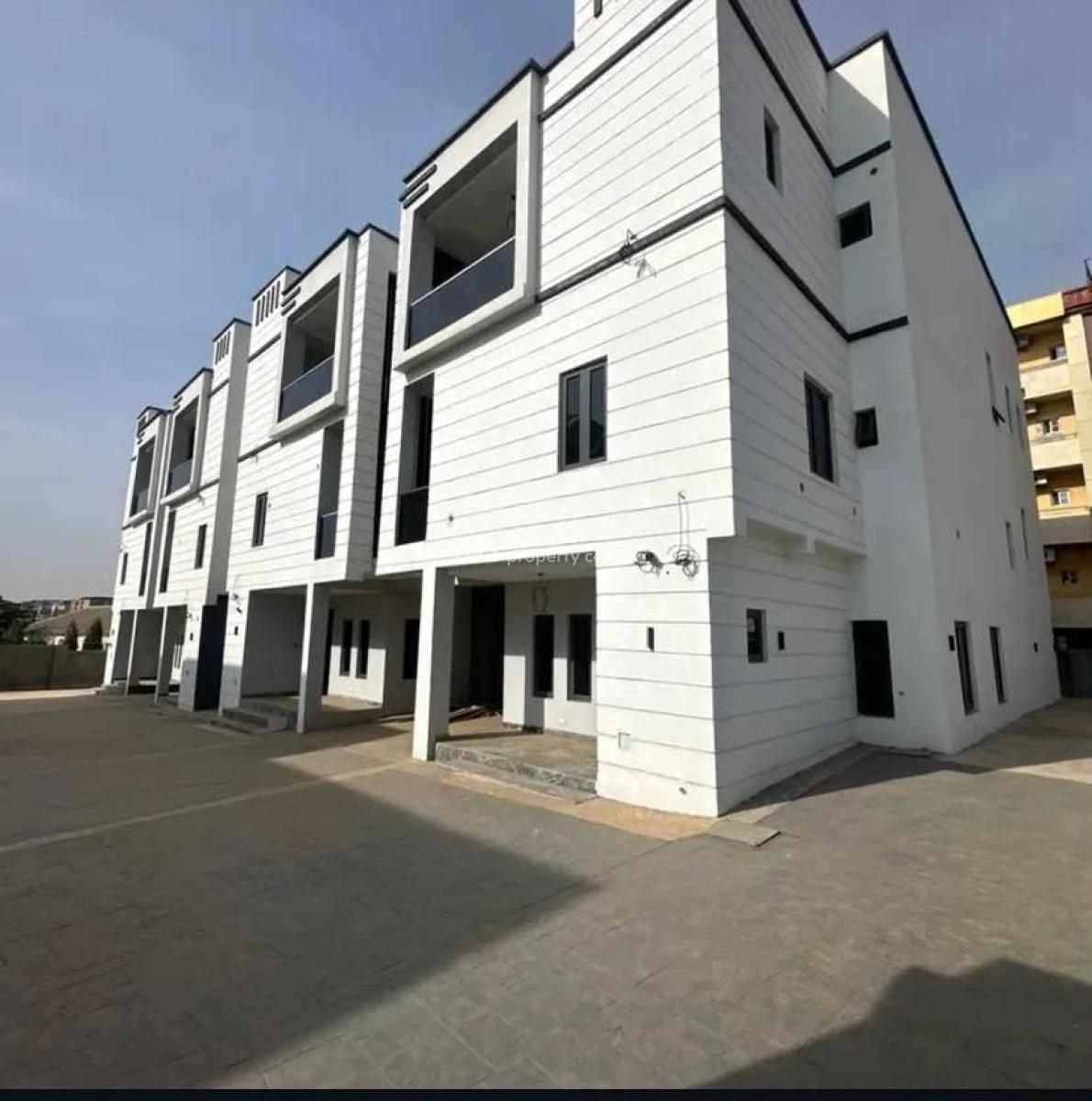 4 Bedroom Terrace Duplex with Bq, Wuye, Abuja, Terraced Duplex for Rent