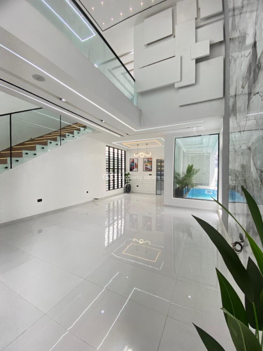 Contemporary 5bed Fully Detached Duplex with Bq and Swimming Pool, Chevron Tollgate, Lekki, Lagos, Detached Duplex for Sale