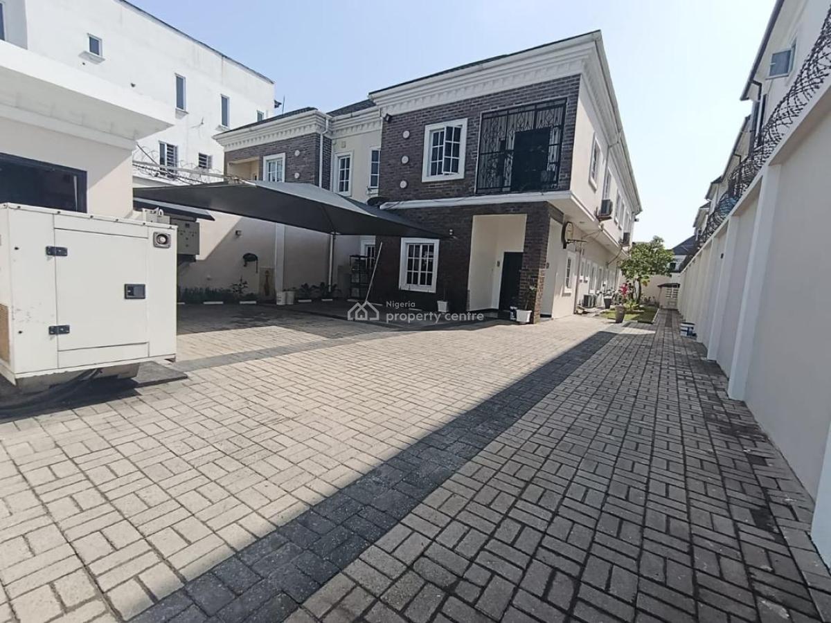 4 Bedroom Semi Detached House with a Room Bq, Chief Bamidele Eletu Way, Osapa London Garden Estate, Osapa, Lekki, Lagos, Semi-detached Duplex for Sale