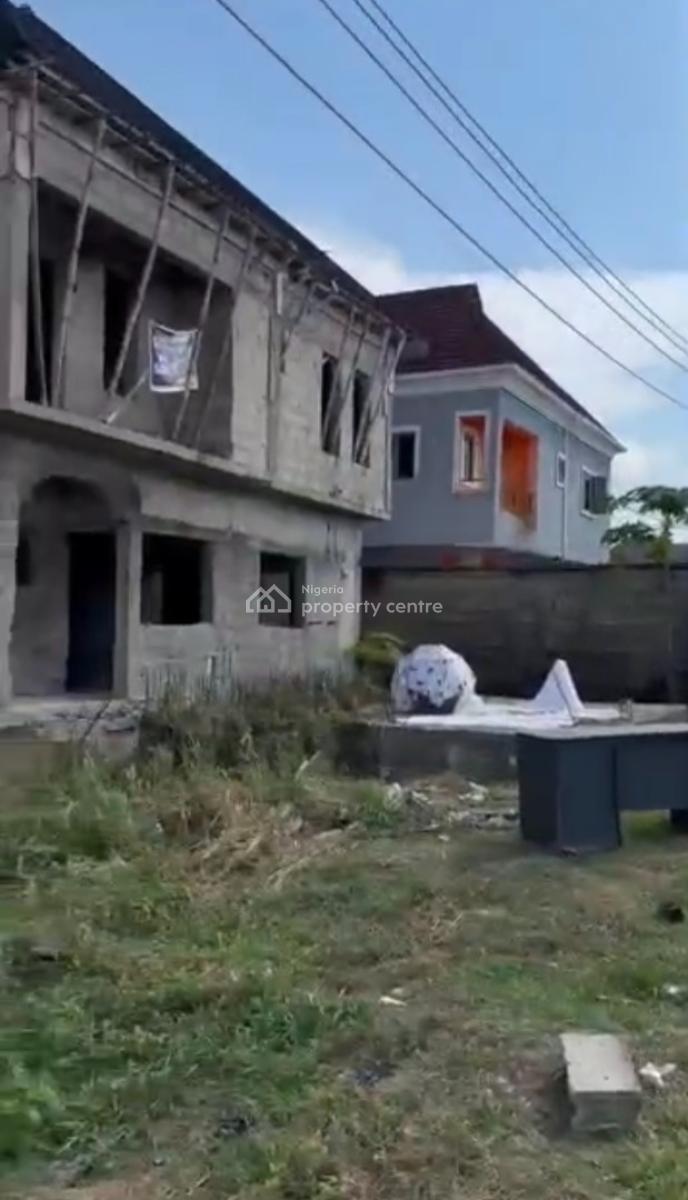 Carcass 4 Bedrooms Semi Detached Duplex House, Beechwood Estate, Imalete Alafia, Ibeju Lekki, Lagos, Semi-detached Duplex for Sale