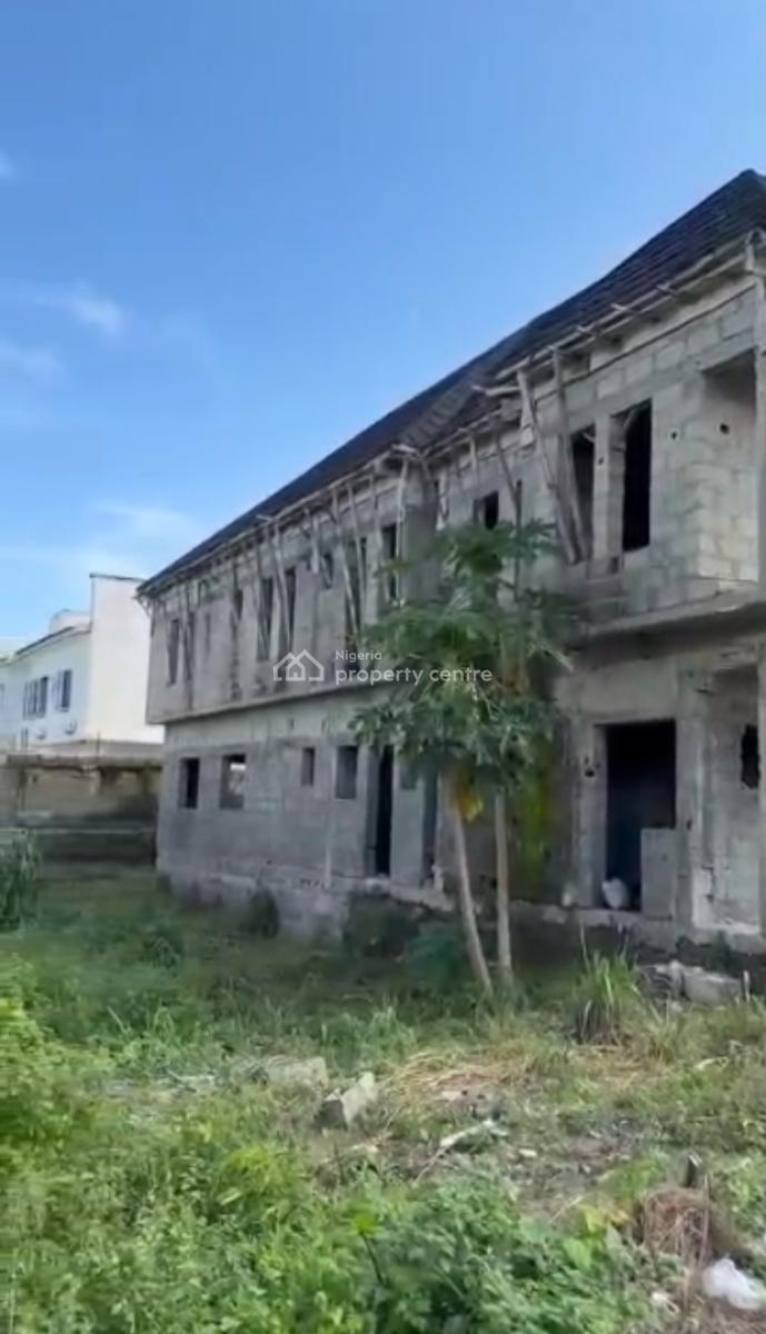 Carcass 4 Bedrooms Semi Detached Duplex House, Beechwood Estate, Imalete Alafia, Ibeju Lekki, Lagos, Semi-detached Duplex for Sale