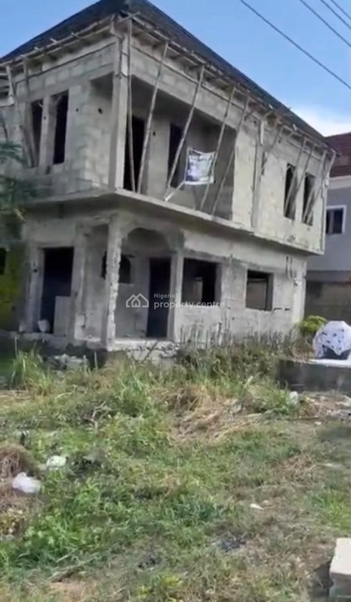 Carcass 4 Bedrooms Semi Detached Duplex House, Beechwood Estate, Imalete Alafia, Ibeju Lekki, Lagos, Semi-detached Duplex for Sale