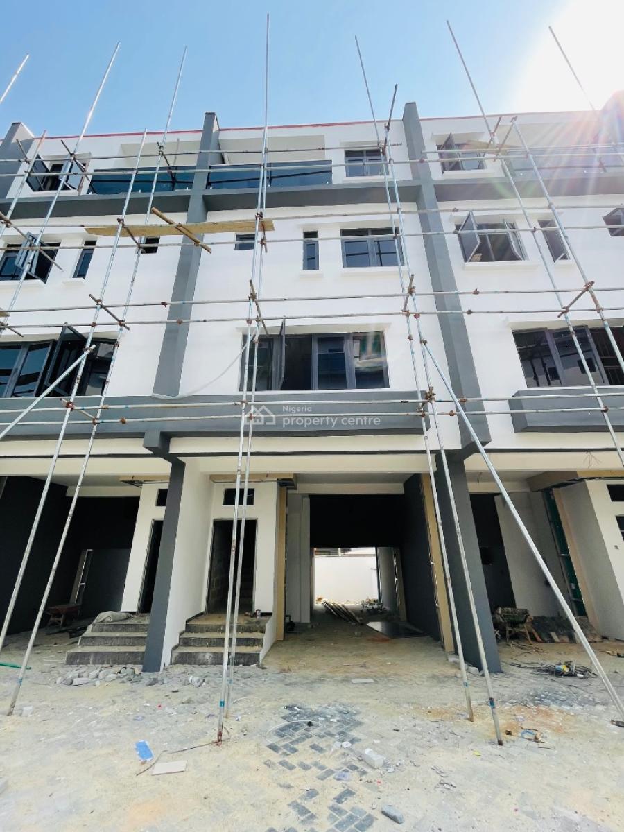 Top Quality 4 Bedroom Terrace Duplex with a Bq in a Secured Estate, Semi Finished Home with Garage, Bq in a Secured Estate, Gbagada, Lagos, Terraced Duplex for Sale